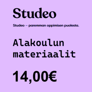 Studeon alakoulun oppimateriaali 14,00 € (ALV 0%)