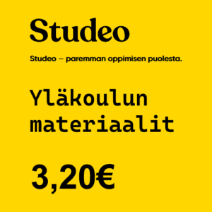 Studeon yläkoulun oppimateriaali 3,20 € (ALV 0%)