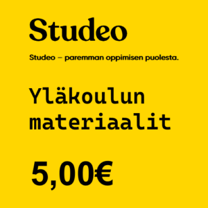 Studeon yläkoulun oppimateriaali 5,00 € (ALV 0%)