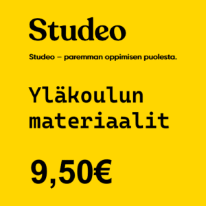 Studeon yläkoulun oppimateriaali 9,50 € (ALV 0%)