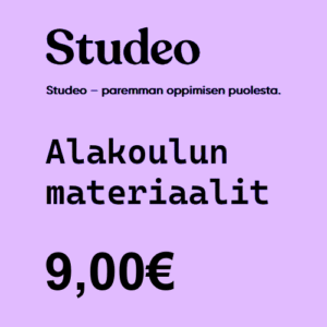 Studeon alakoulun oppimateriaalipaketti 9,00 € (ALV 0%)