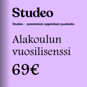 Studeon alakoulun vuosilisenssi 69,00 €